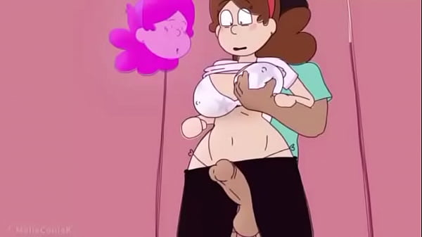 Dipper se divertindo no corpo da mabel